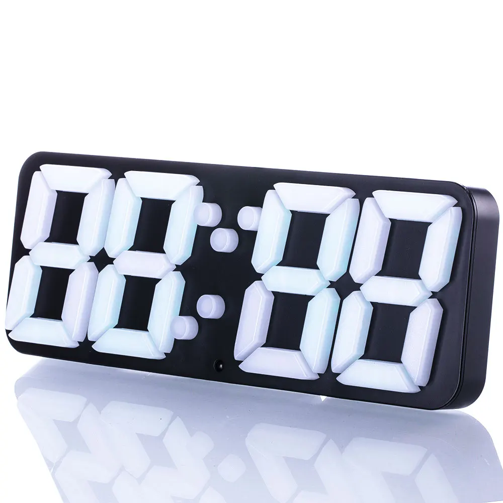 3D беспроводной дистанционный цифровой настенный будильник с 115 цветовыми