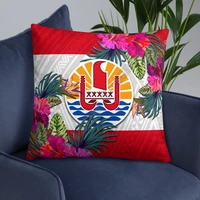 french polynesia polynesian pillow hibiscus surround pillowcases throw pillow cover home decoration