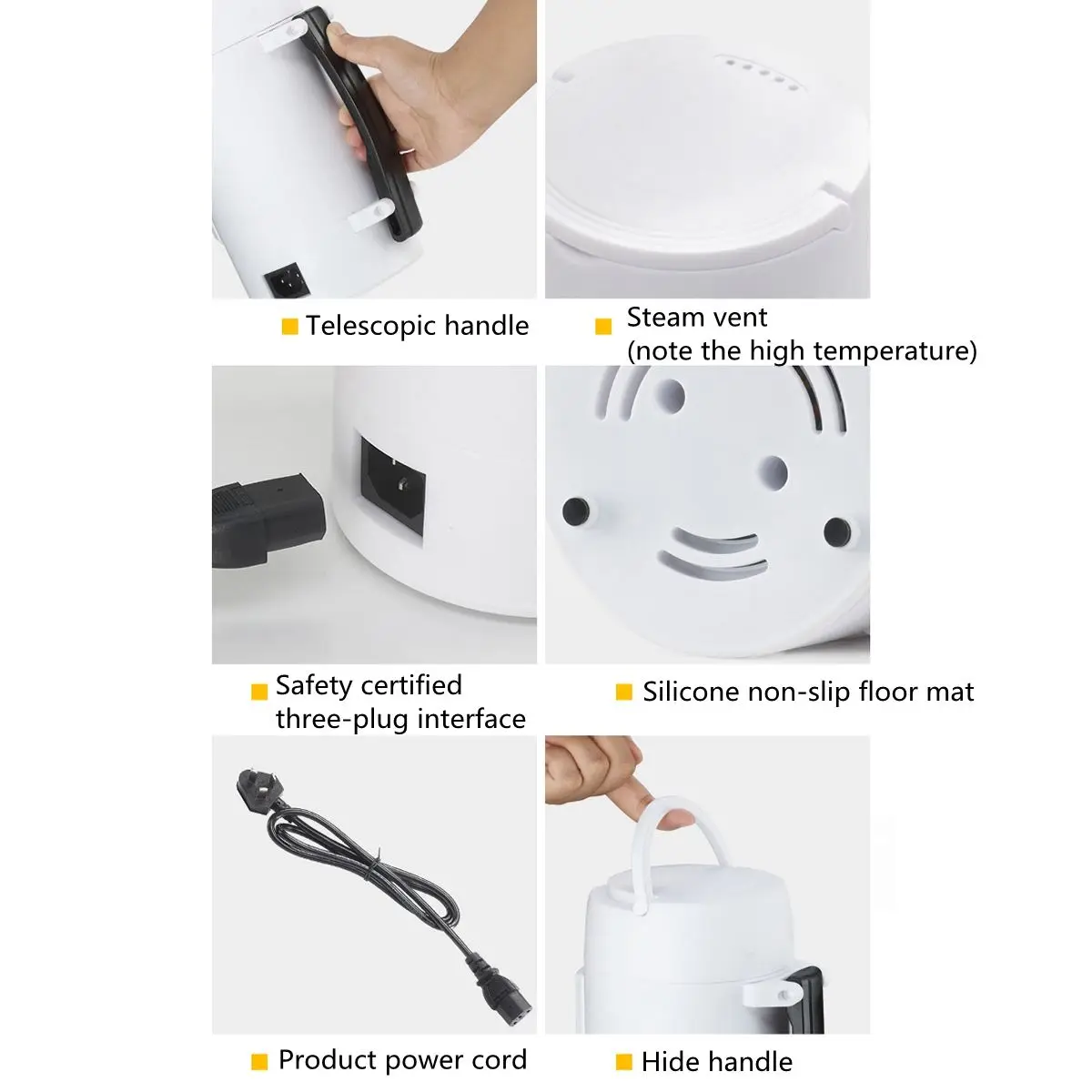 

700ML Fast Boiling Water Kettle Travel Outdoor 400W Electric Kettle multifunctional Insulable Teapot Temperature Adjusted