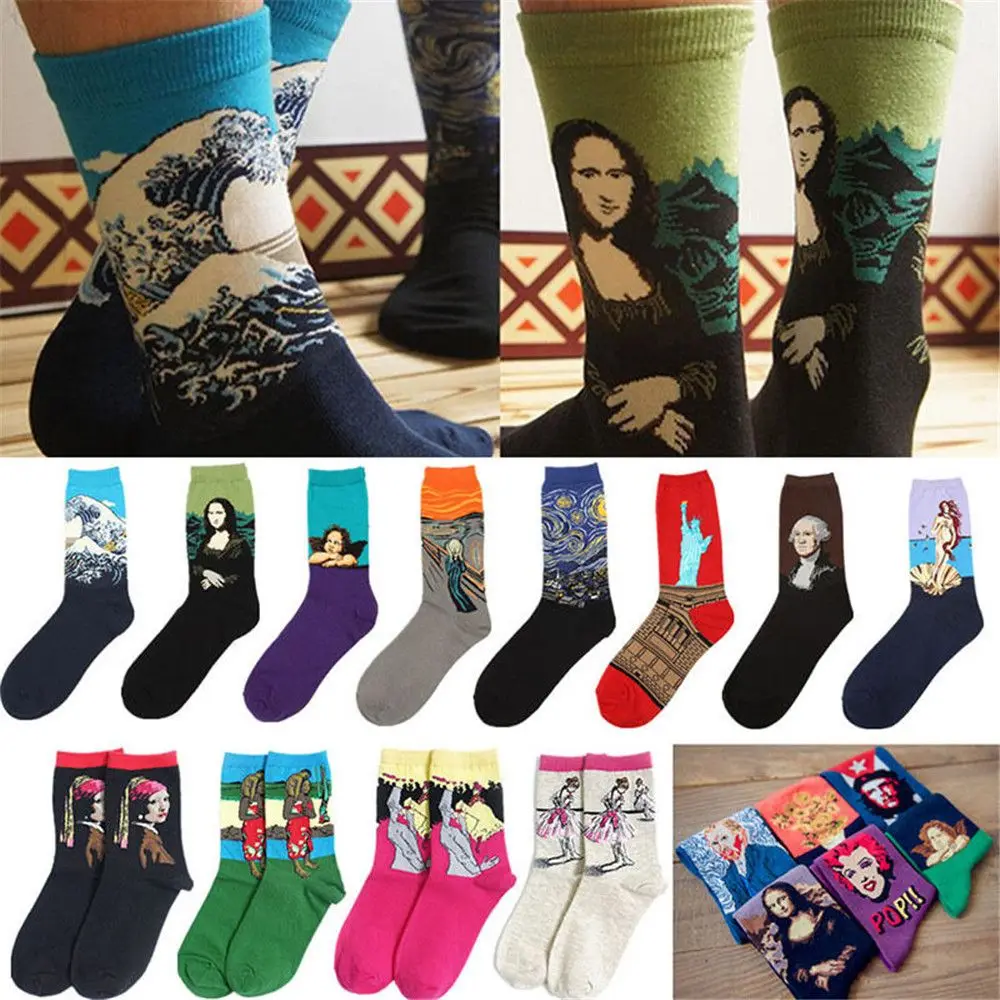 

Fashion Famous Painting Art Socks Novelty Funny Novelty For Men Women Cool New