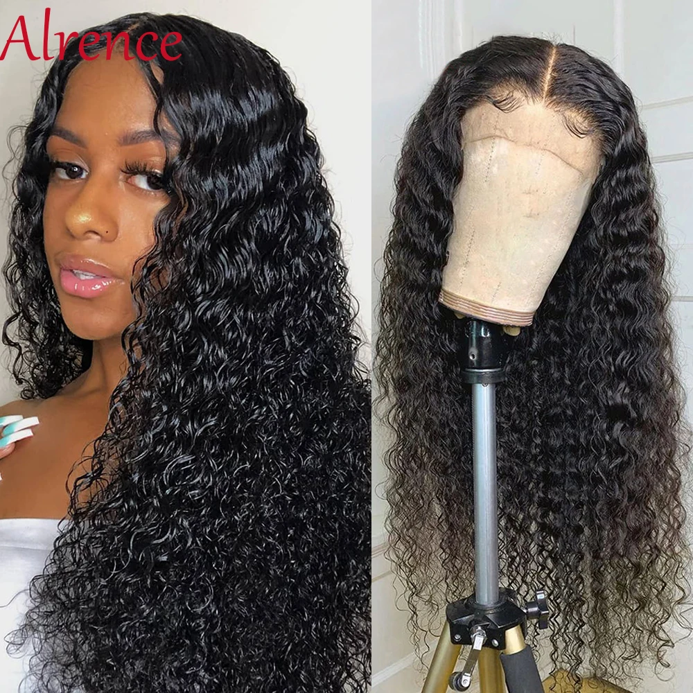 Парики из натуральных волос на кружевном фронте 8 26 дюймов афро кудрявые