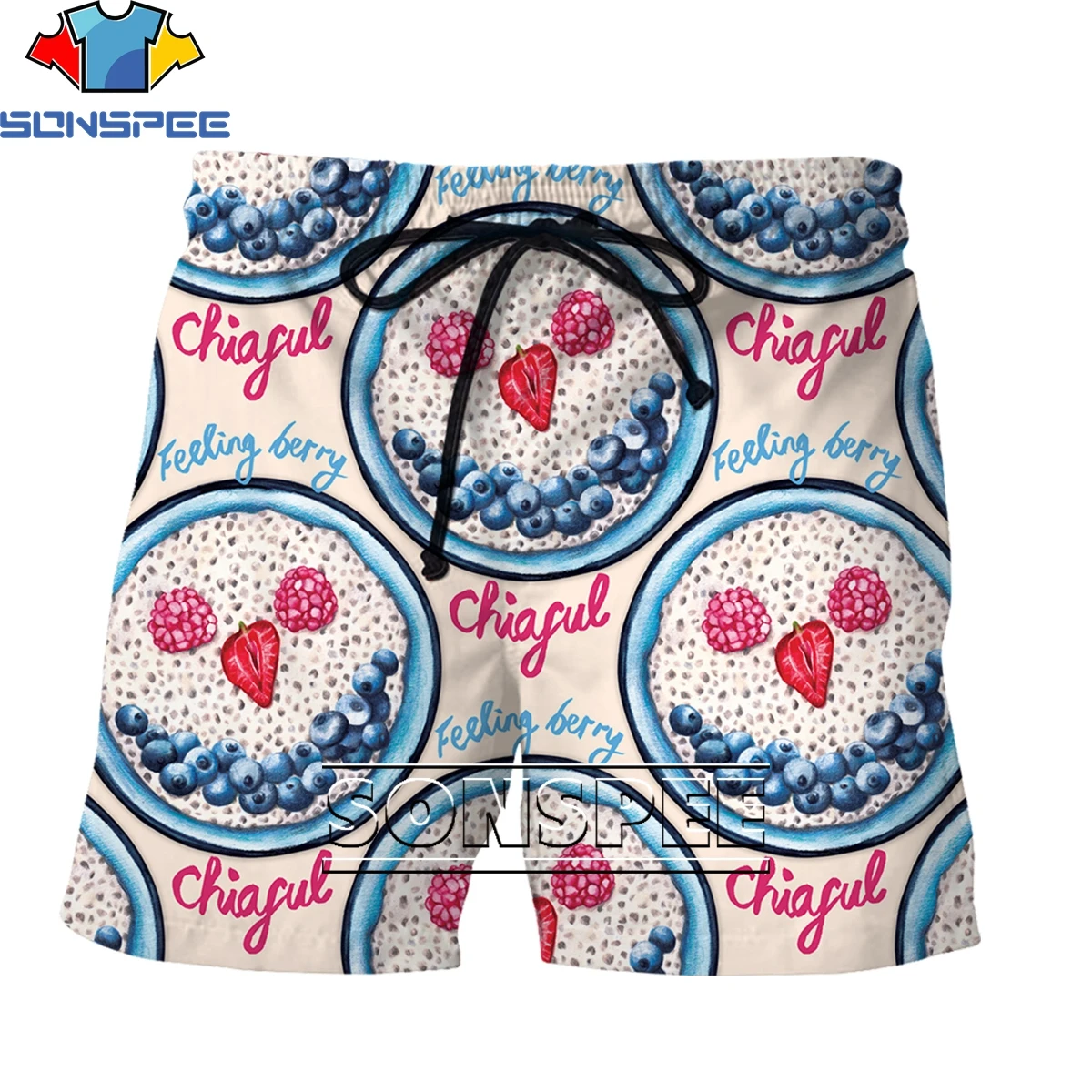 

SONSPEE New Grape Pattern Stitching Style 3D Printing Men's Shorts Summer Personality Casual Original Hawaiian Beach Clothing
