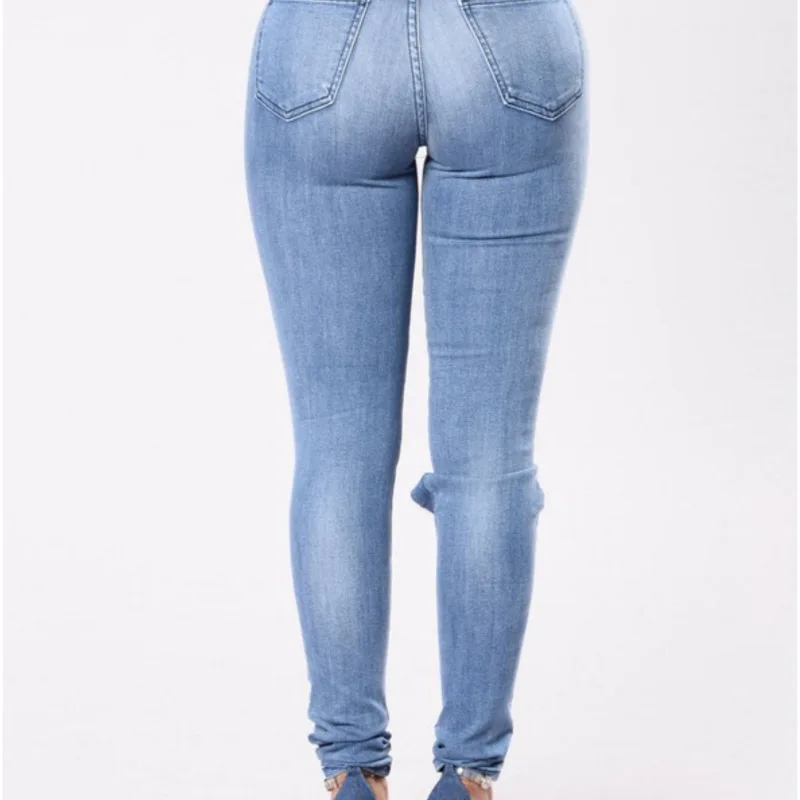 Эластичные хлопковые джинсы карандаш в стиле бойфренда экспортируемые Европу