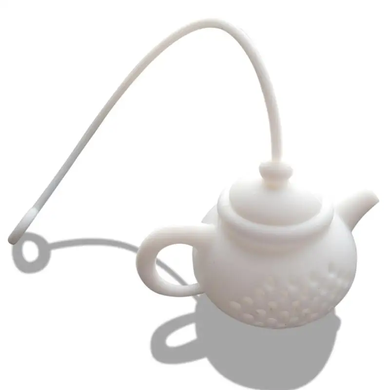 

Силиконовый Фильтр для чая в форме чайника, безопасное очищающее ситечко, многоразовое ситечко для чая/кофе, кухонные аксессуары для утечки...