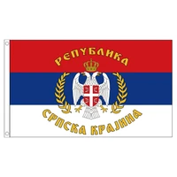 free shipping xvggdg 90x150cm serbia state flag polyester printed hanging flags and banners