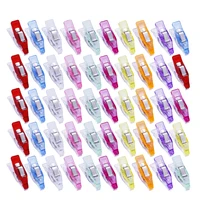 lmdz 50 pcs mini sewing clips paper blinder clips multi purpose clips multi color mini document quilting clips