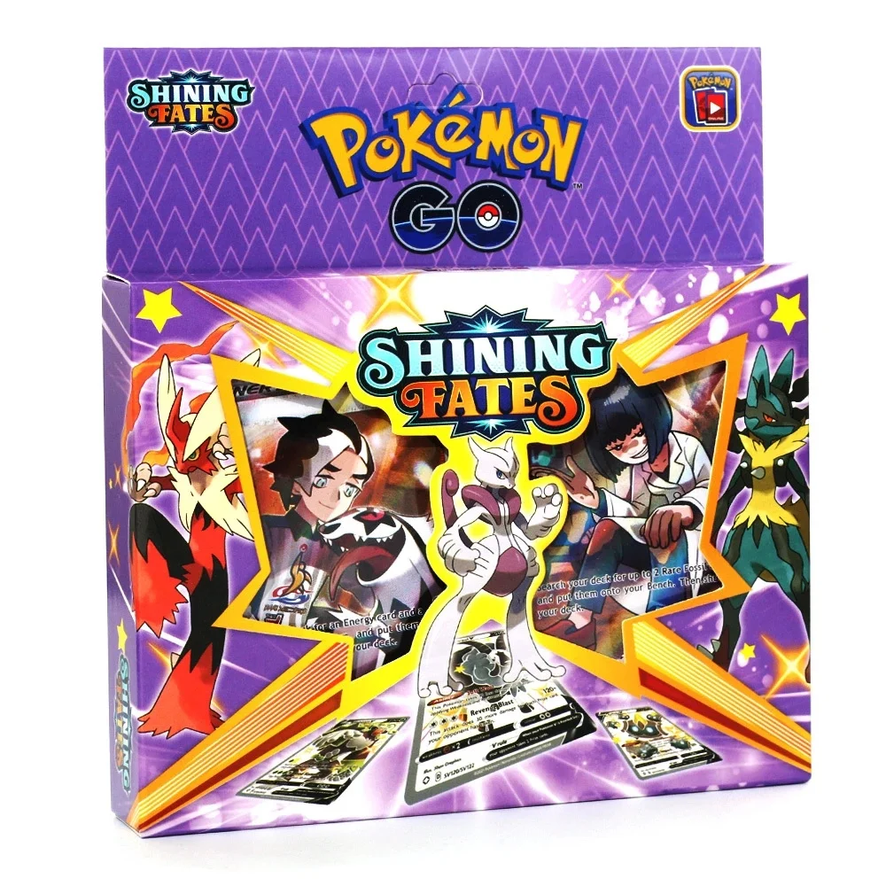 

2020 Anime 54Pcs/Set Pokemon Cards Iron Metal Box TAKARA TOMY Toys Battle Game Snorlax Gengar Eevee Cartoon Kids Christmas Gifts