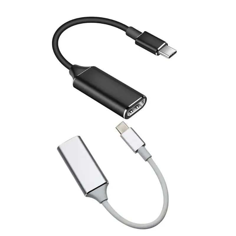 Портативный Тип USB C адаптер из алюминиевого сплава 4K 2K 30 Гц HD HDTV экранный