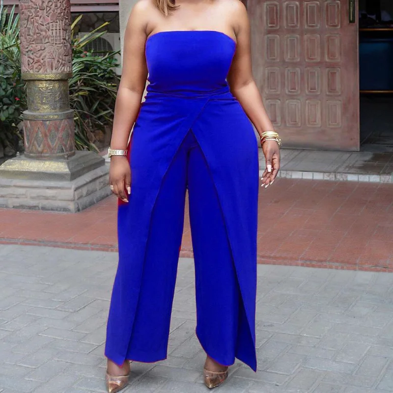 Комбинезон с открытыми плечами африканские платья для женщин комбинезон Клубная