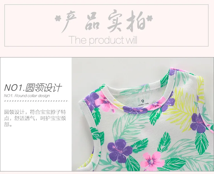 Распродажа Детские Платья с цветочным рисунком для девочек Летняя хлопковая