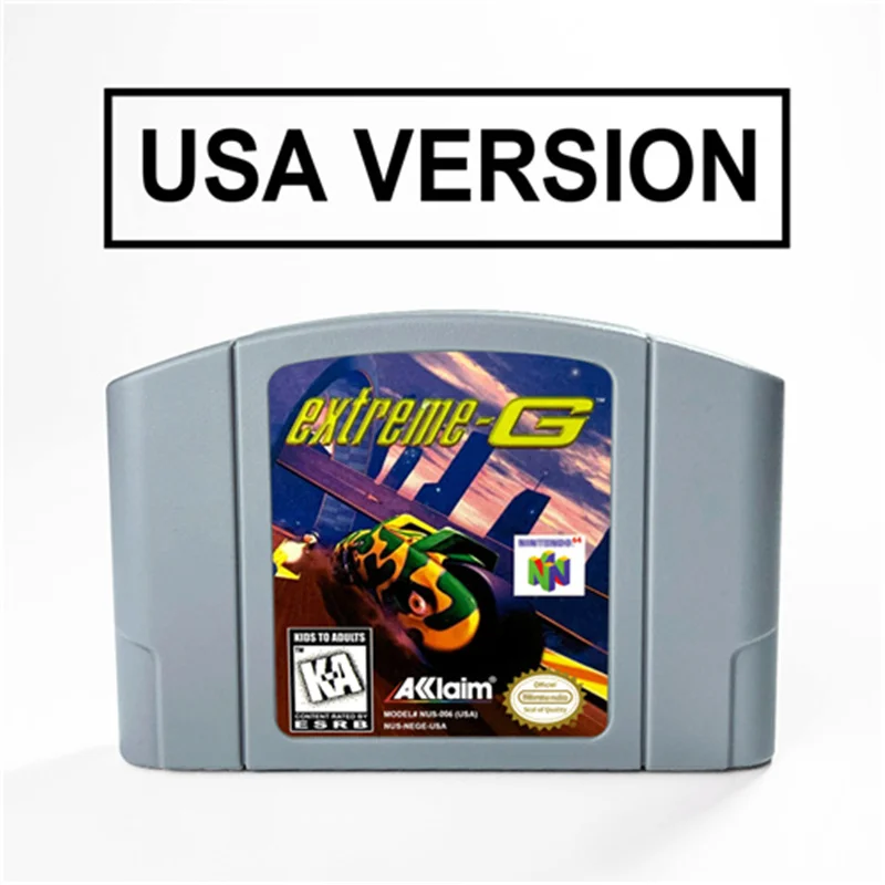 

Extreme G or Extreme G 2 For 64 Bit Video Game Cartridge USA Version NTSC Format