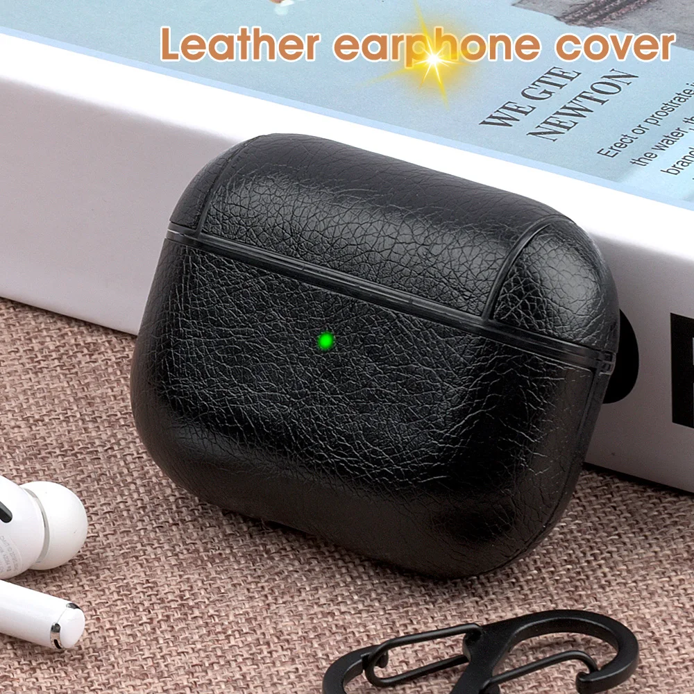 Чехол из искусственной кожи для Airpods Pro роскошный защитный чехол с пряжкой против