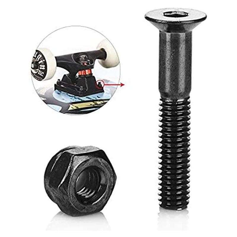 Skateboard Hardware 8PCS Bolts Set and All-In-One Skate Tools Portable T Accessory with Wrench Screwdriver | Спорт и развлечения