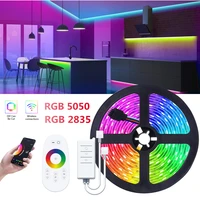 led strips light rgb ribbon flexible diode smd room decoration luces led lamp string tuya wifi touch compatible alexa controller