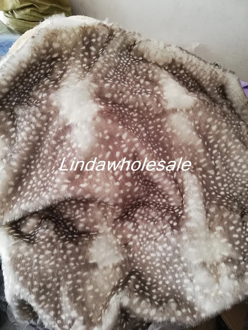 Ткань из искусственного меха плюшевая ткань Рождественский бархатный оленьей