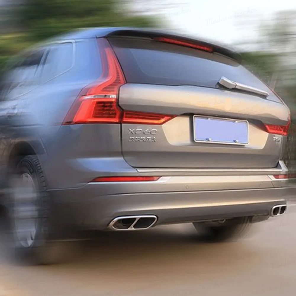 Стайлинг автомобиля для Volvo XC60 2018 накладка на выхлопную трубу выхлопного