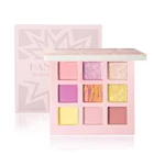 9 цветов, Модная палитра теней для век, палитра для макияжа глаз, матовый Блестящий металлический мерцающий пигмент, стойкий водостойкий хайлайтер