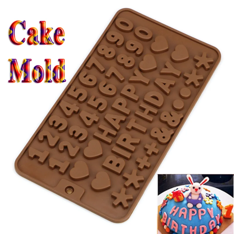 Аксессуары для выпечки крем торт 26 Алфавит инструменты украшения шоколада форма