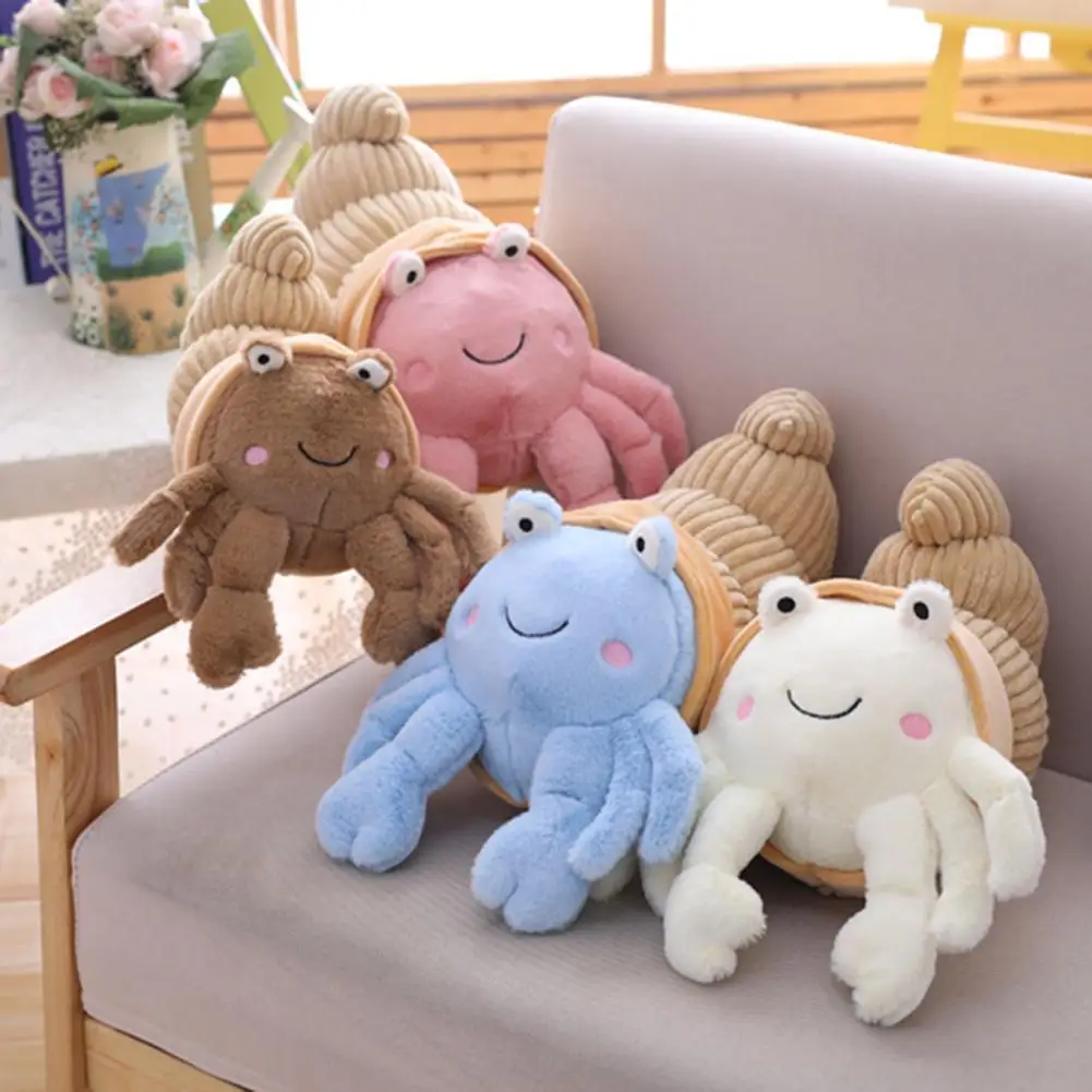 

1 Piece Creative Simulation Hermit Crab Plush Toys Soft Stuffed Animals Crabs Dolls Cushion Sleeping Pillows Toys Child Gifts