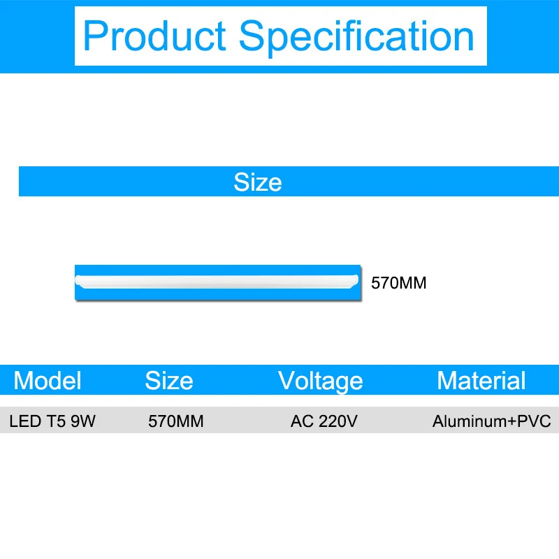 GreenEye Интегрированный Светодиодный ламповый T5 светильник 220v 240v 60 см