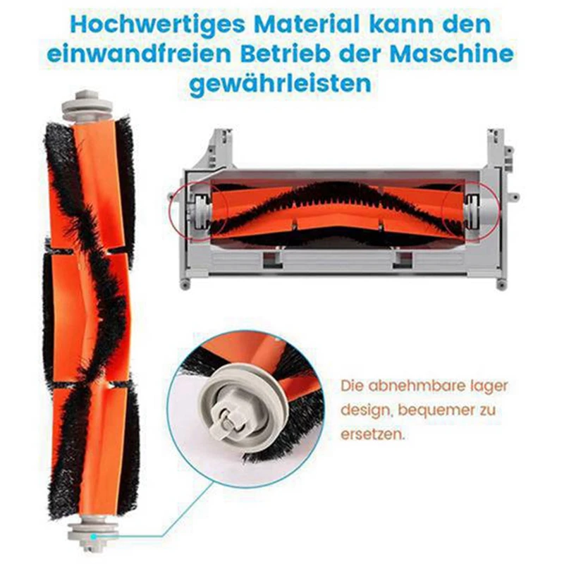 Main Brush+Side Brush+HEPA Filter Suitable For Xiaomi Vacuum 2 Roborock S50 Mi Robot Parts Filters | Бытовая техника