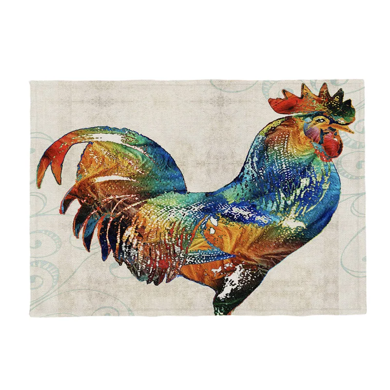 Роман курица скатерть петух Запуск индейки белый каменная комплект полиэстер