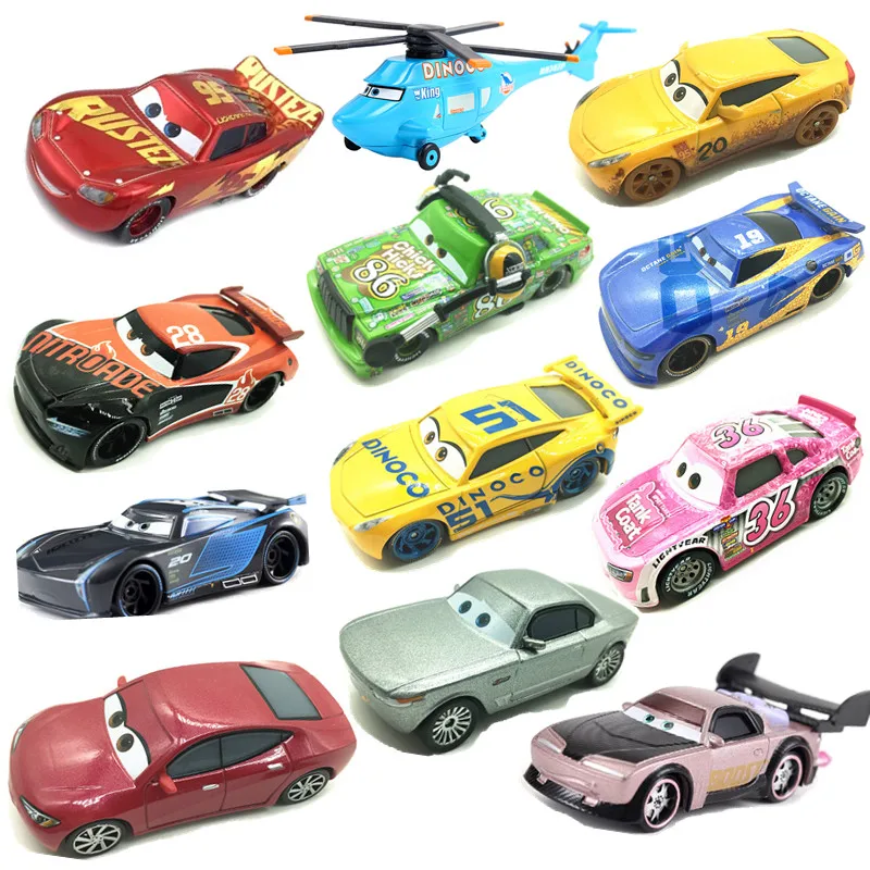 

Новинка Disney Pixar Racing 3 Молния Маккуин гоночная семья Джексон шторм Рамирес 1:55 литой металлический сплав подарок для детей на новый год