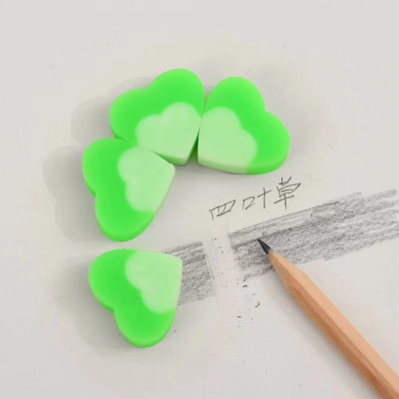 4 шт./лот Lucky Clover резиновый ластик креативные кавайные канцелярские школьные