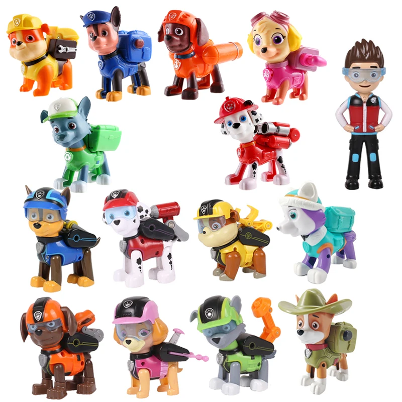 С принтом из мультфильма Щенячий патруль игрушки собака Patrulla Canina Pat Patrouille Everest