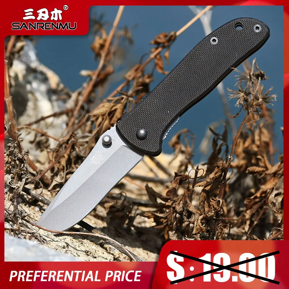Складной нож SANRENMU G10 карманный Клинок с лезвием 8Cr13Mov ручкой для дикой природы