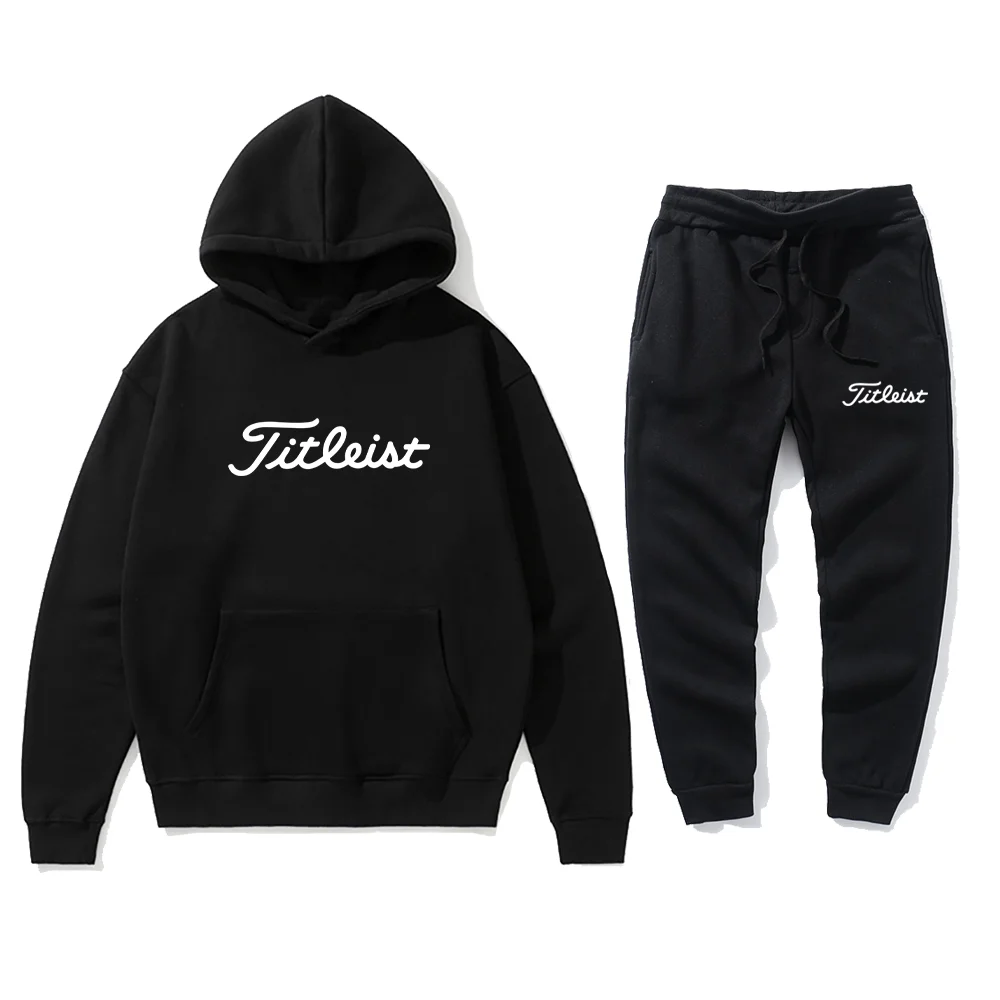 

Высококачественный мужской костюм 2022, толстовка с капюшоном с принтом, флисовая толстовка, спортивная одежда + спортивные брюки, повседневн...