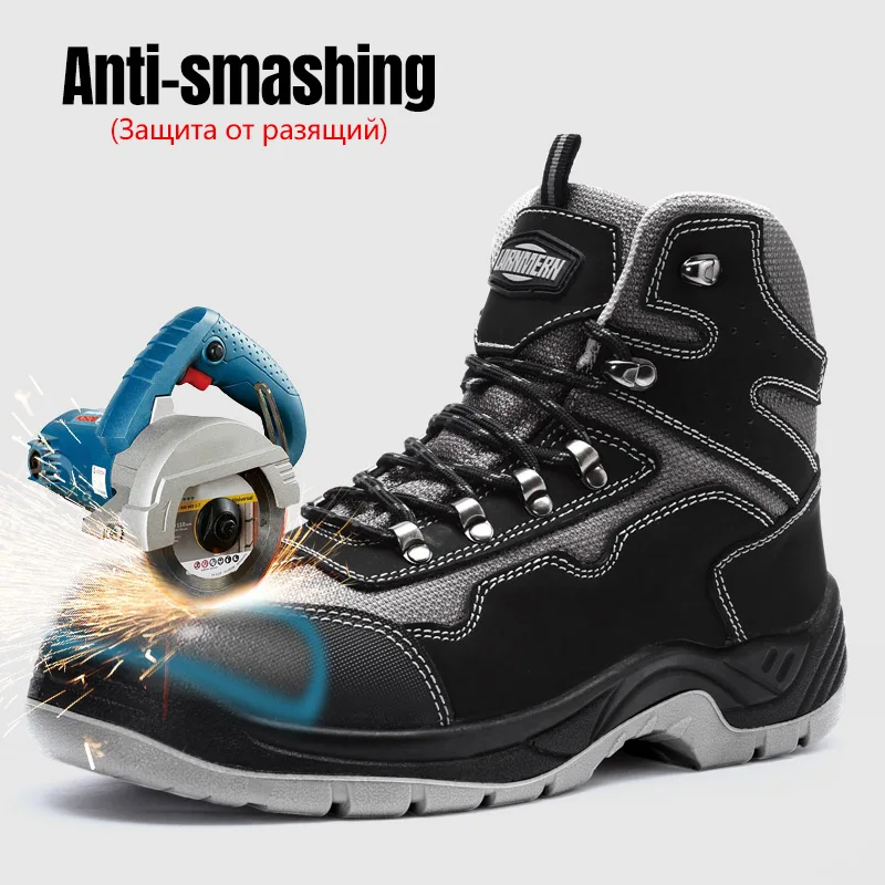 DYKHMILY/мужские рабочие безопасные ботинки нескользящие противоскользящие