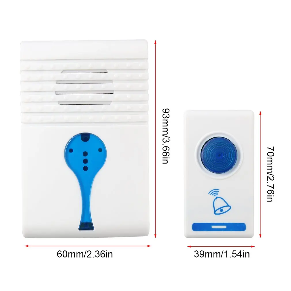 Новый дом беспроводной цифровой мигающий светильник дверной звонок со