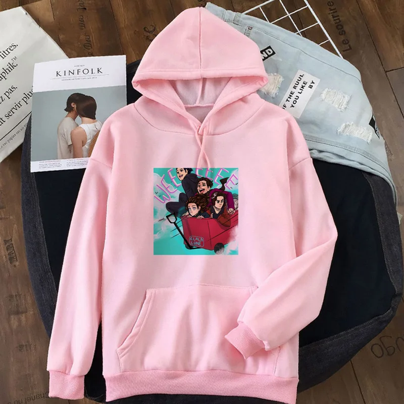 

Женский свитшот с капюшоном, унисекс, с рисунком