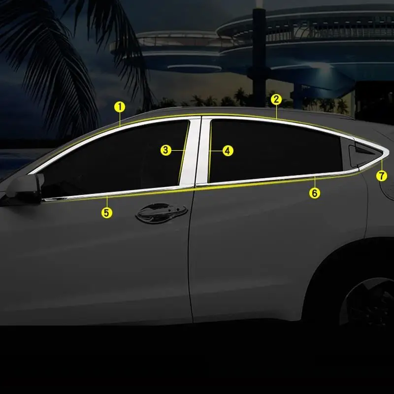 Автомобильная автомобильная хромированная оконная дверная ручка крышка