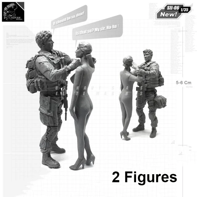 SII-06 1/35 котики ВМС США эвакуируют поле боя смолы солдат SII-03 - Цвет: SII-06