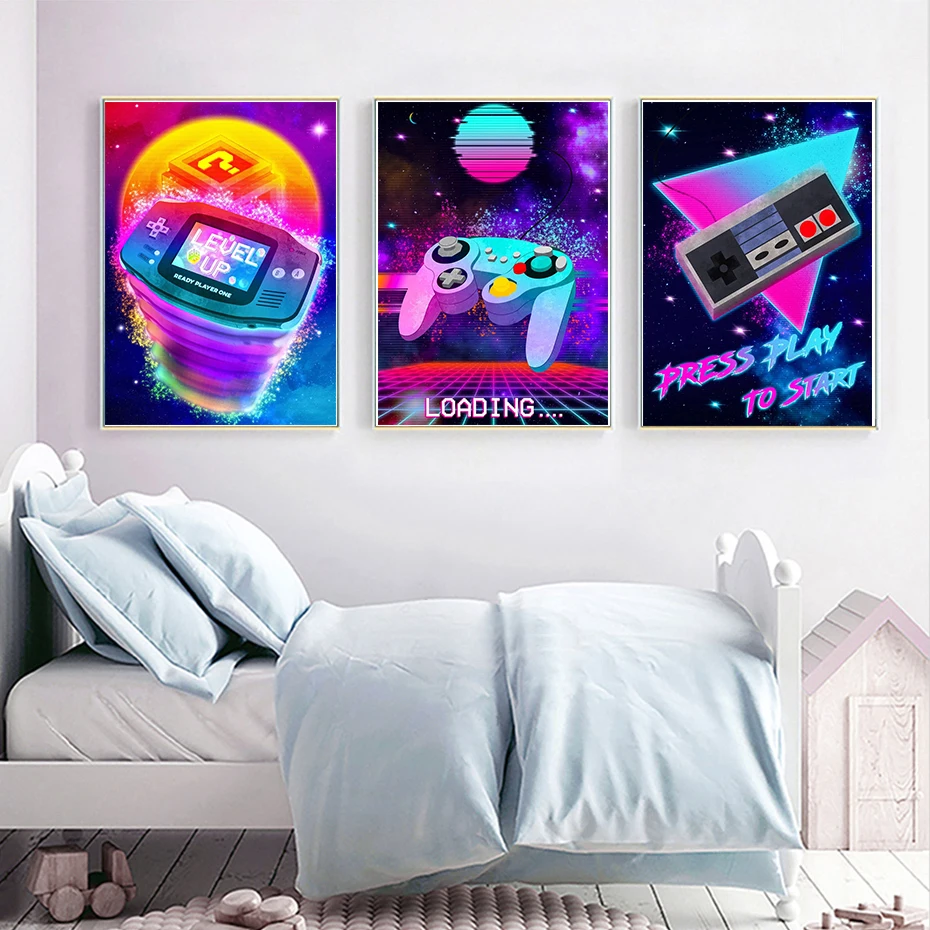 Неоновый Ретро видеоальбом для Nintendo 80-х годов геймеров VR Swith Game подростков