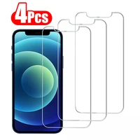 4pcs protective glass for iphone 11 12 mini pro max screen protector tempered glass for iphone 6 7 8 plus x xr xs max glass