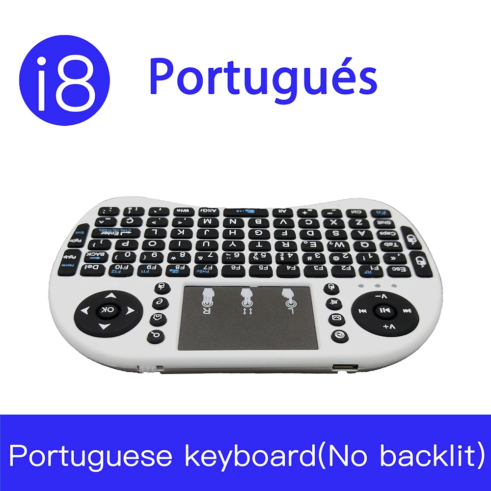 I8 teclado portugues sem fio Mini Keyboard 2 4G Беспроводная клавиатура тачпад мышь комбинированная