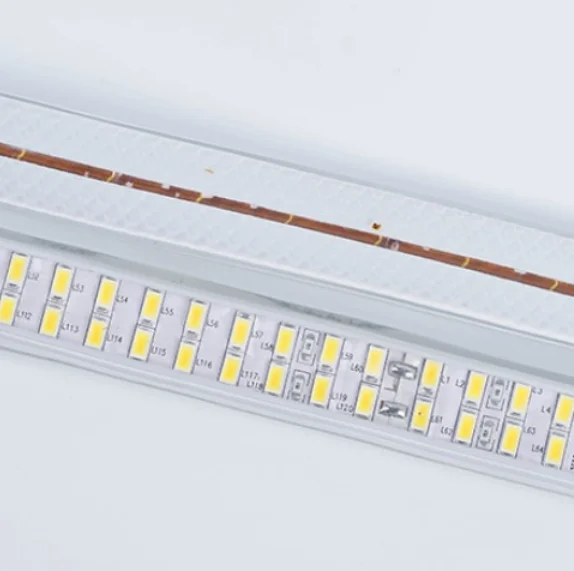 Двухрядная приглушаемая Светодиодная лента 240 светодиодов/м 110 В SMD 5730 гибкая 5630 1