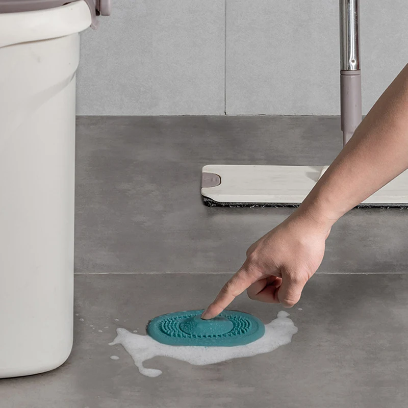 

Hair Filter Sink Pad Kitchen Silicone Sink Collect Bath Stopper Floor Plug Strainer Drain Sewer Hair Filter