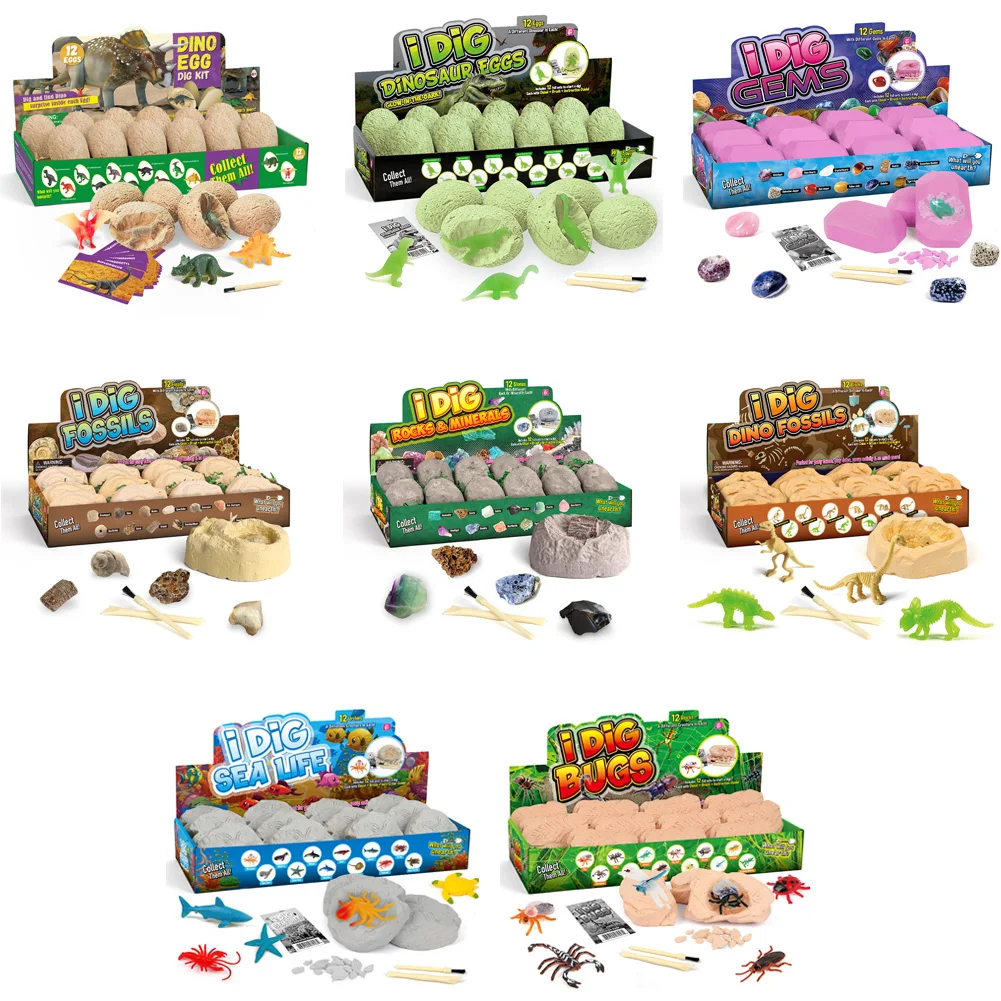 

Яйцо динозавра в мире, детские игрушки, динозавр, детская игрушка, 3D пластиковый динозавр, раннезавр, научная игрушка для горного дела для де...