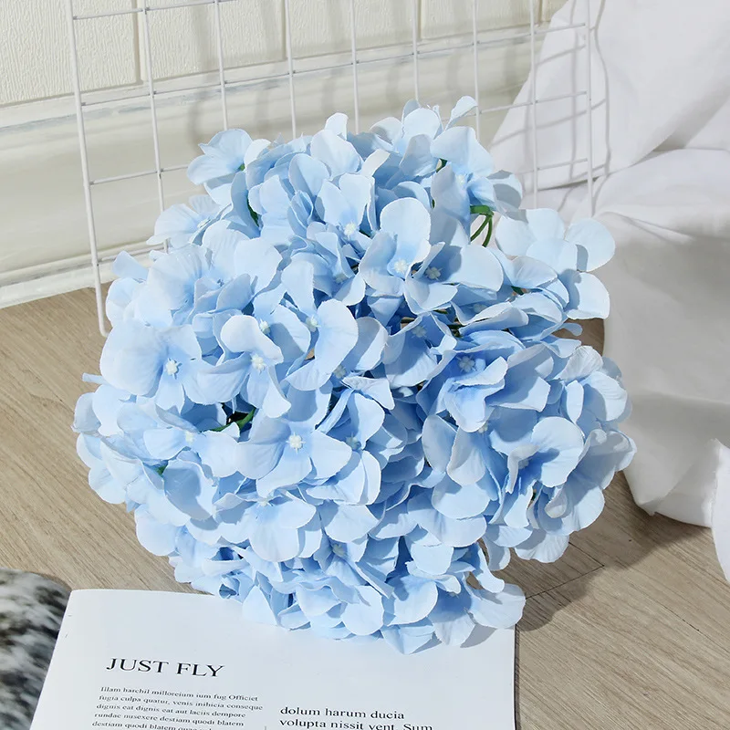 Искусственные соцветия гортензии 7 шт шелковые цветы со стеблями самодельный