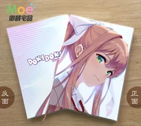 anime doki doki figure student writing paper notebook delicate eye protection notepad diary memo gift