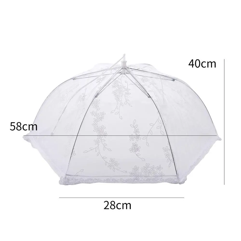 

Kitchen lace meal cover round anti-fly cover vegetable cover household foldable food dining table cover vegetable