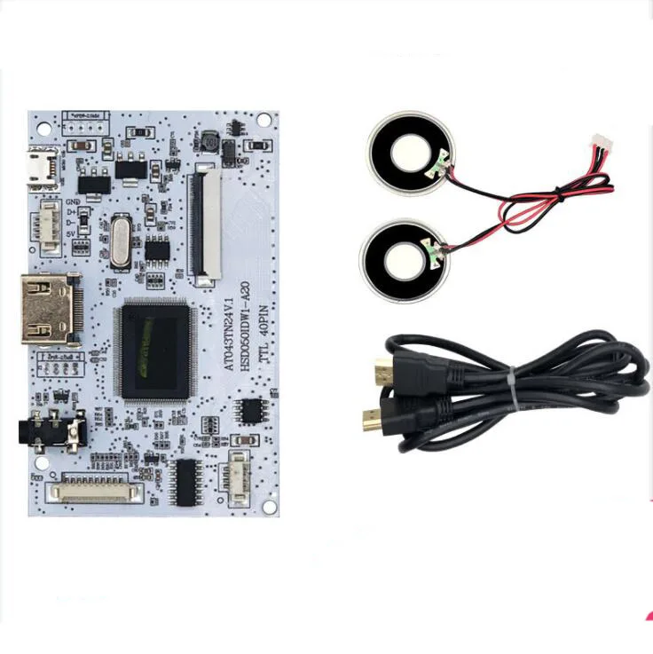 Универсальная плата драйвера ЖК дисплея 4 3 дюйма 5 дюймов 40Pin 800x480 480x232 AT043TN24 HSD050IDW В