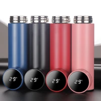thermos bottle 304 stainless steel vacuum flask intelligent display temperature car water bottle portable travel mug coffee cup