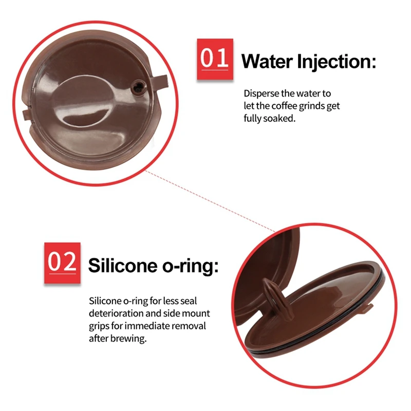 5PCS Coffee Capsule Nestle Refillable Filter Reusable Cafe Tool |