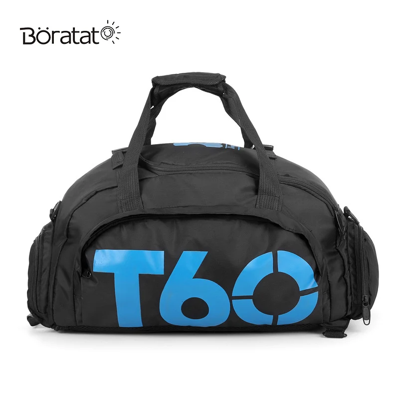 Men Sport Gym Bag Women Fitness Waterproof Outdoor Separate Space For Shoes Travel Handbag Backpack - Цвет: blue