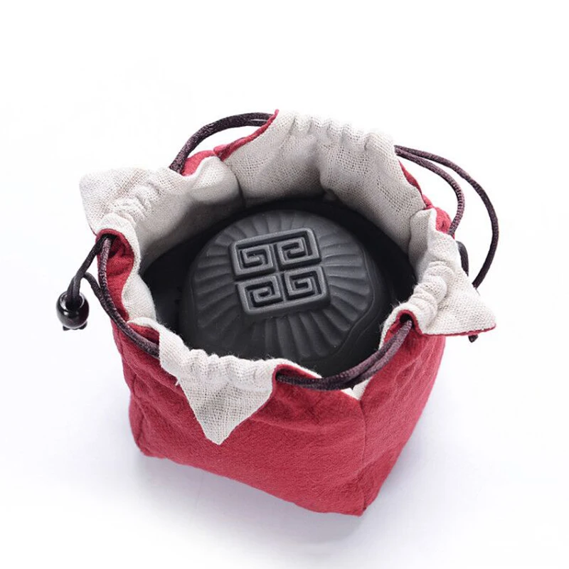 Портативный Путешествия Чайный набор кунг фу Фиолетовый песок фарфоровый чайный